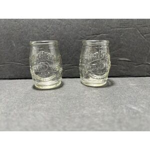 Vintage‎ Jim Beam Barrel Shot Glasses set of 2 collectibles barware